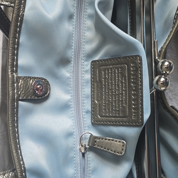 Coach Metallic Kisslock Satchel - Picture 11 of 14